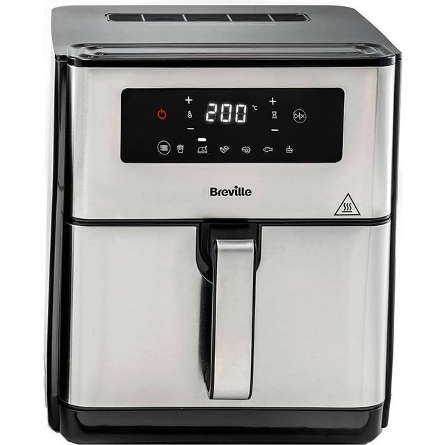 BREVILLE XL 9L Digital VDF131 Air Fryer - Black & Stainless Steel, Stainless Steel
