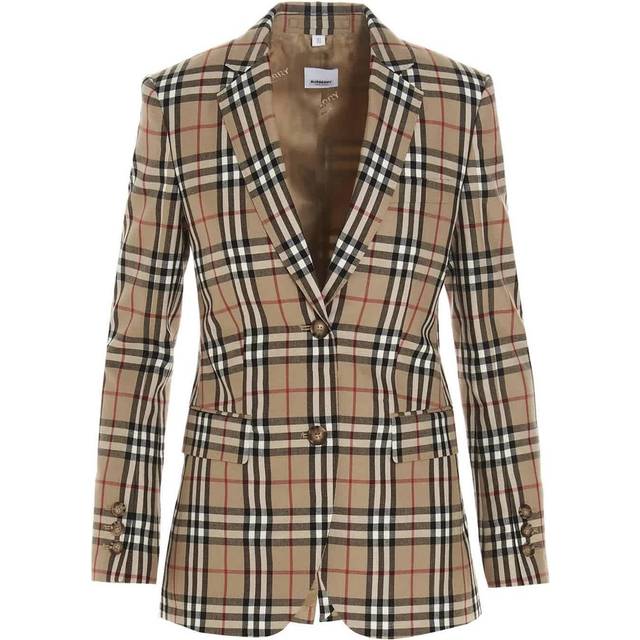 Burberry Vintage Check wool blazer - beige (UK 8)