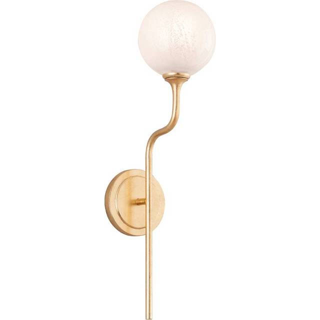 Hudson Valley Onyx 1 Light Wall Sconce Vintage Gold Leaf