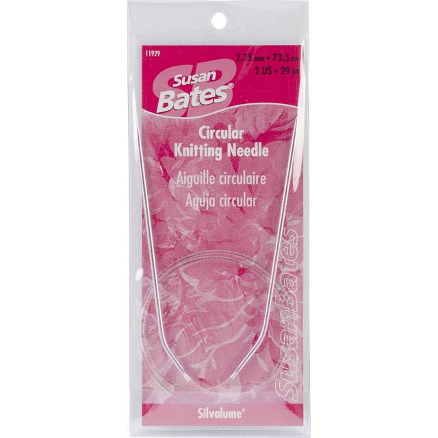 "Susan Bates Silvalume Circular Knitting Needles 29""-Size 2/2.75mm 119292"