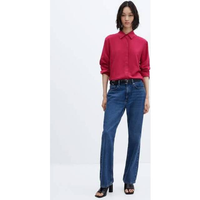 Pink Satin Effect Shirt (XS)