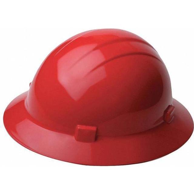 ERB 19204 Americana Full Brim Hard Hat with Slide Lock  Red