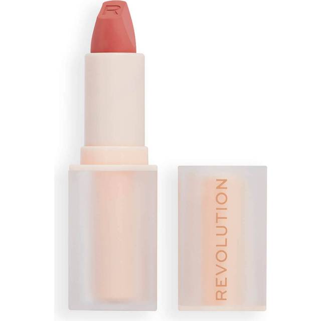 Makeup Revolution Lip Allure Soft Satin Lipstick krämigt läppstift med satinfinish Skugga Brunch Pink Nude 3,2 g