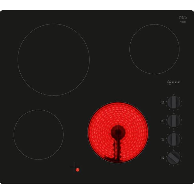 Neff T16NKE0L N30 60cm Black Ceramic Electric Hob 4 Zones