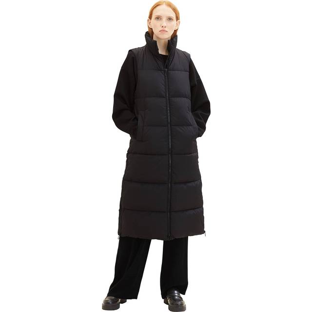 TOM TAILOR Denim Dam 1036571 väst, 14482-Deep Black, S, 14482 – djup svart