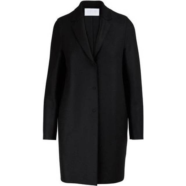 Harris Wharf London Black Cocoon Coat - 199 Black - IT 36