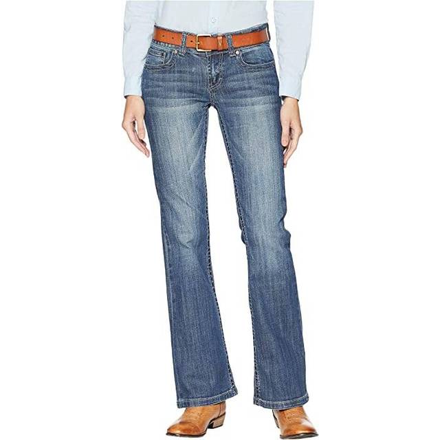 ARIAT dam R.e.a.l. Mid Rise Straight Leg Jean-dotd, Hav, 25 S