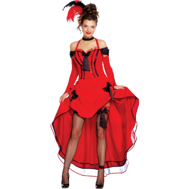 Fancy Dress Adult Can-Can Lady - Black - S