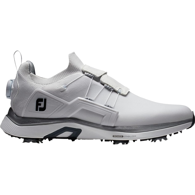 Footjoy Hyperflex golfskor för män, Vit, svart boa, 44.5 EU