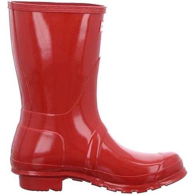 Hunter Womens Original Short Gloss Boot Dam Stl. 36 - Gummistövlar Från Magasin - Military Red (36)