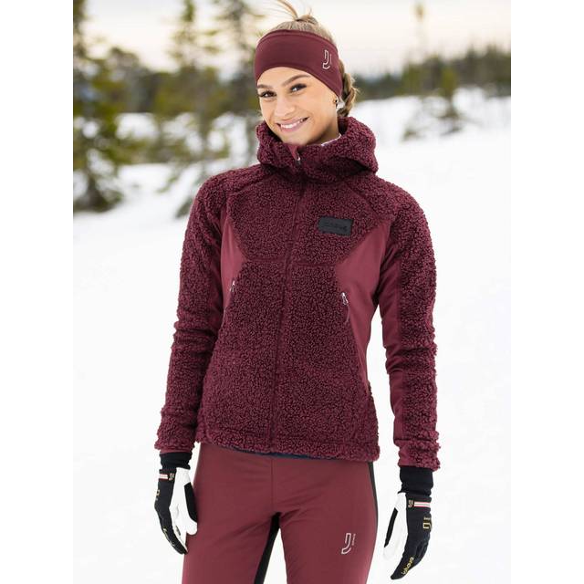 Sway Pile Jacket W Brownish Red (S) - Röd (S)