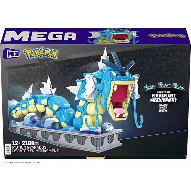 MEGA PokÃ©mon Figure Toy for Adults Building Set, Motion Gyarados Collectible with Mechanized Motion Brick, HGC24