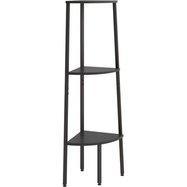 stigereol med 3 hylder 45,5x31,5x120 cm sort