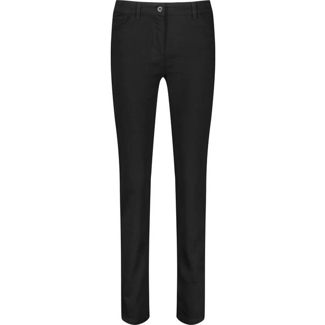 EDITION Dambyxor långa jeans, svart svart denim, 48