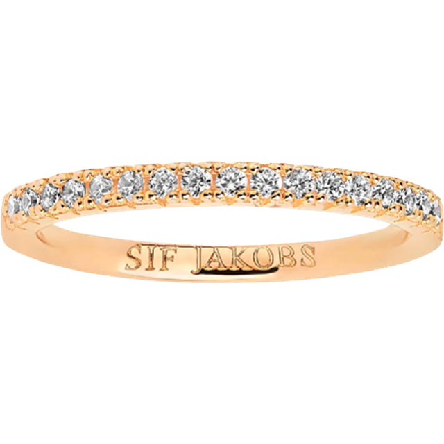 White Zirconia Ellera Ring SJ-R2869-CZ(YG) / 58