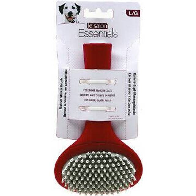 Le Salon Essentials Rubber Slicker Dog Brush, Large
