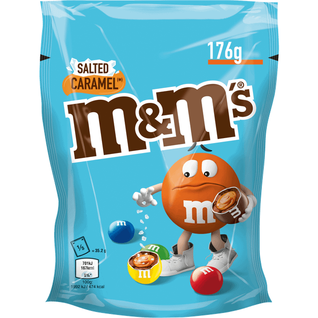 M&M's Salted Caramel Milk Chocolate Sharing Pouch Bag