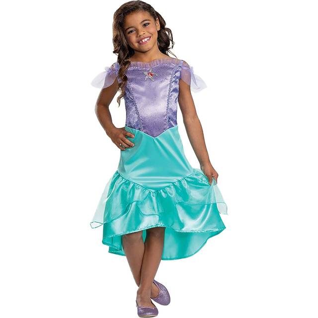 Disney Little Mermaid Girl's Sustainable Ariel Costume Dress | Disney Costumes - Purple&#47;Green (4/6)