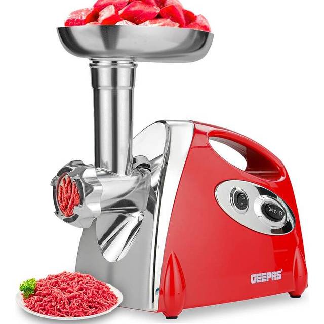 1800W Electric Meat Grinder Mincer Sausage Maker Kitchen Mincing Machine - Red - One Size