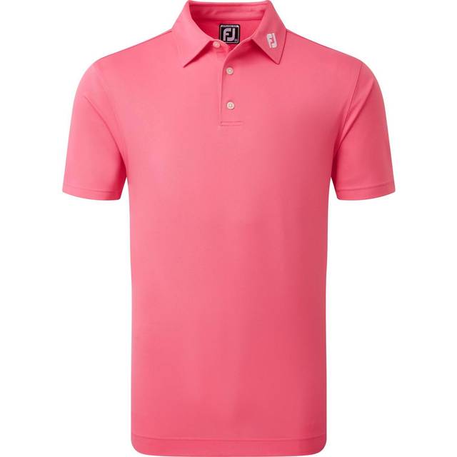 FootJoy Stretch Pique Solid Colour Athletic Fit Golf Shirt - Watermelon - 80133 - XXLarge