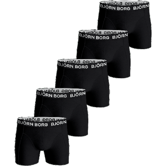 Björn Borg Men's Cotton Stretch Boxer 5-pack Multipack 1, M
