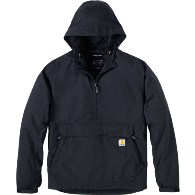 Carhartt Packable Anorak, textile jacket , color: Black , size: S