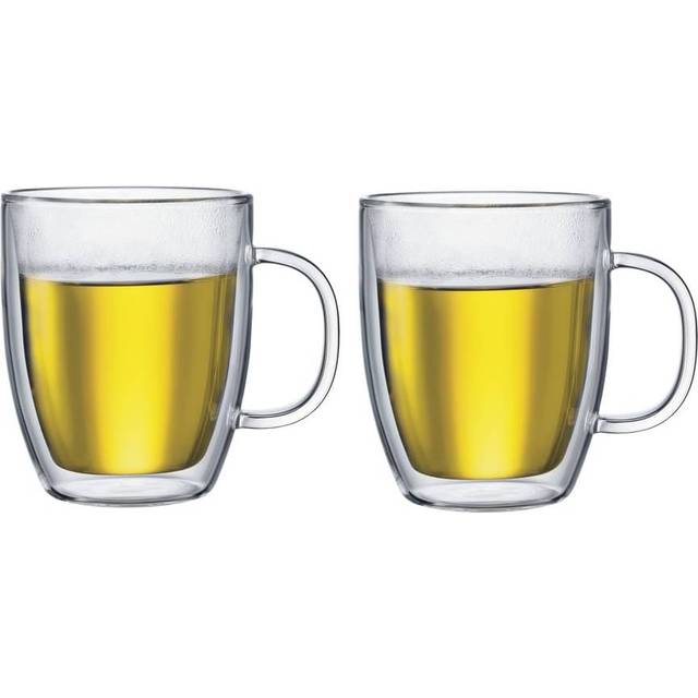 BISTRO Double walled Mug w. Handle, Set of 2, 45cl
