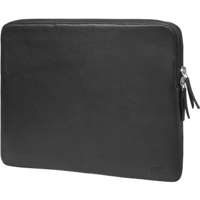 Trunk Äkta Läder Sleeve till MacBook 13" (32 x 23 x 2 cm) - Black