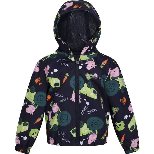 (18-24 Months, Navy) Regatta Childrens/Kids Peppa Pig Tractor Waterproof Jacket