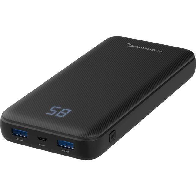 Sabrent 20000 mAh USB C PD Power Bank Portable Charger with Quick Charge (PB-Y20B)