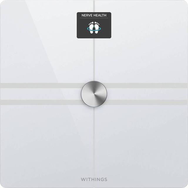 WITHINGS Body Comp Bathroom Scale - White, Silver/Grey