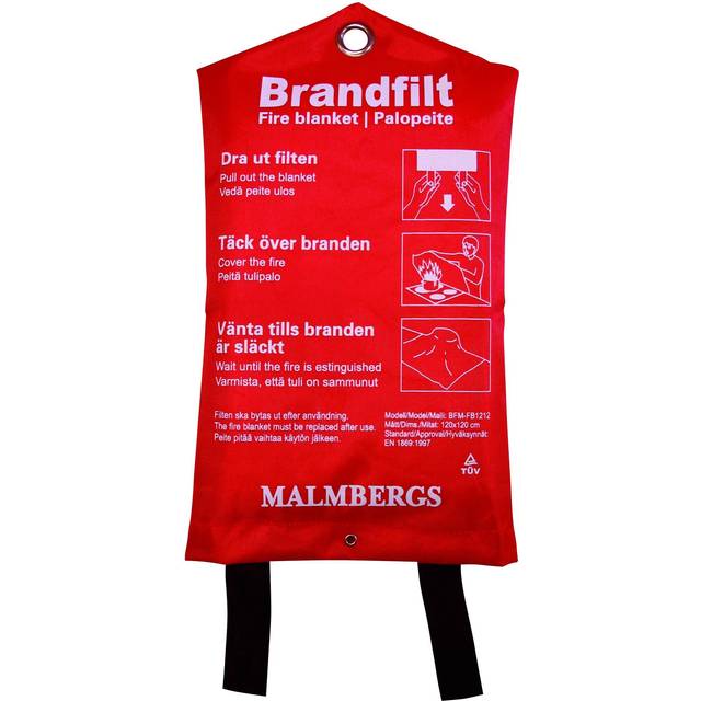 Brandfilt 120x120 Röd
