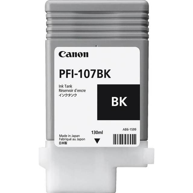 Compatible Canon PFI-107BK Black Ink Cartridge 130ml