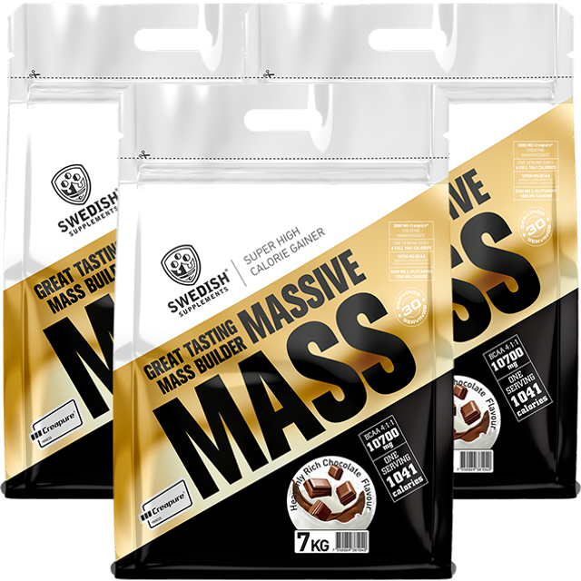 BIG BUY 3 x Massive Mass Gainer 7 kg