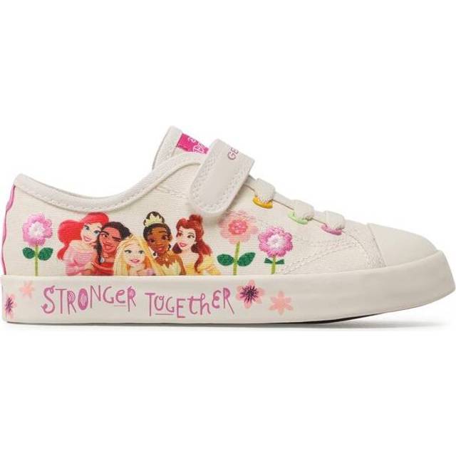 Geox Flickor Jr Ciak Girl sneakers, Lt elfenben, 24 EU