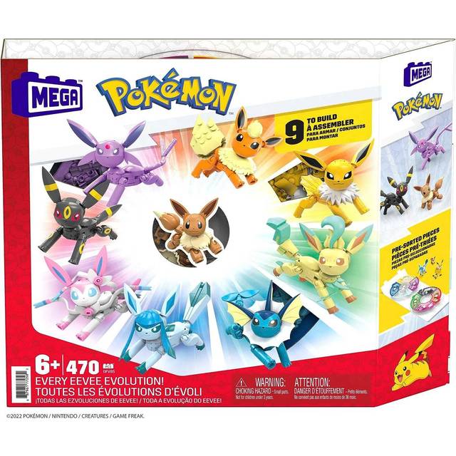 Mega Construx GFV85 Pokemon Every Eevee Evolution!