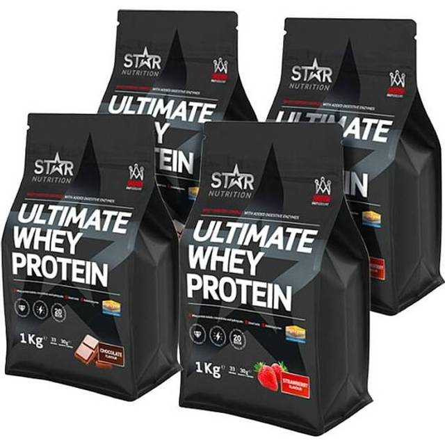 Mix&Match: 4 x Ultimate Whey Vassleprotein 1 kg
