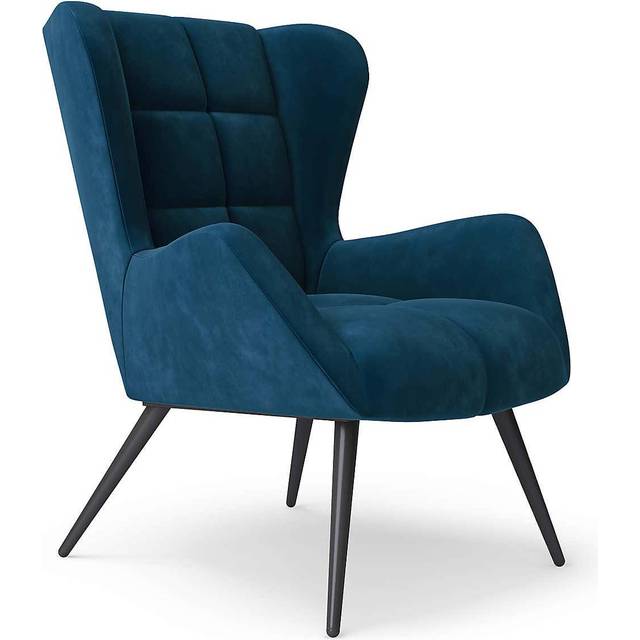 Dorel Alphason Dalton Accent Chair Grey Velvet, Grey