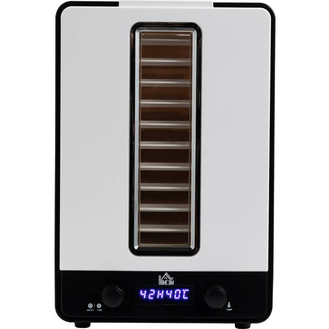 HOMCOM 11 Tier Food Dehydrator with Adjustable Temperature - White