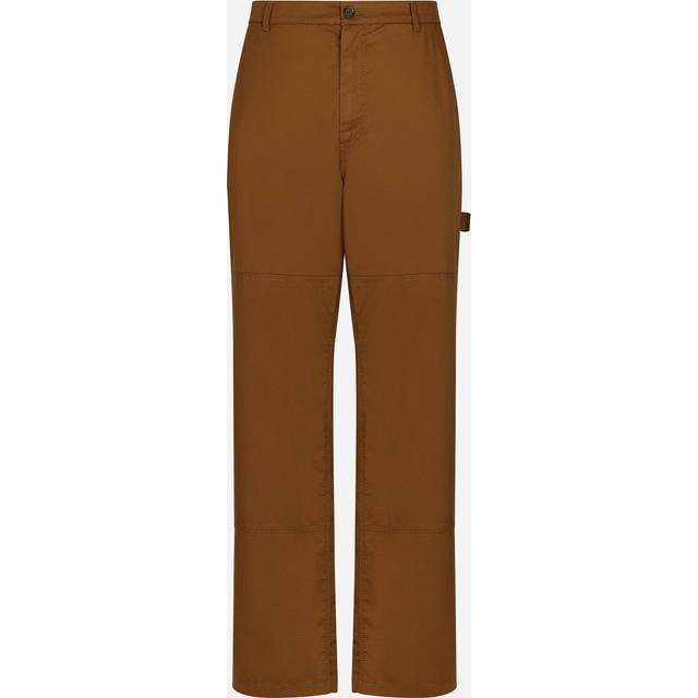 Dolce & Gabbana, Byxor, Herr, S, Bomull, Snygga Straight Byxor för Män - brown (S)
