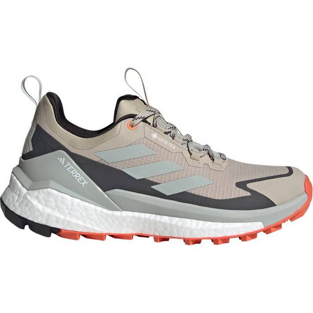 adidas Terrex Free Hiker 2 Low GTX - Vandringsskor - Dam Wonder Beige / Core Black / Semi Impact Orange 40
