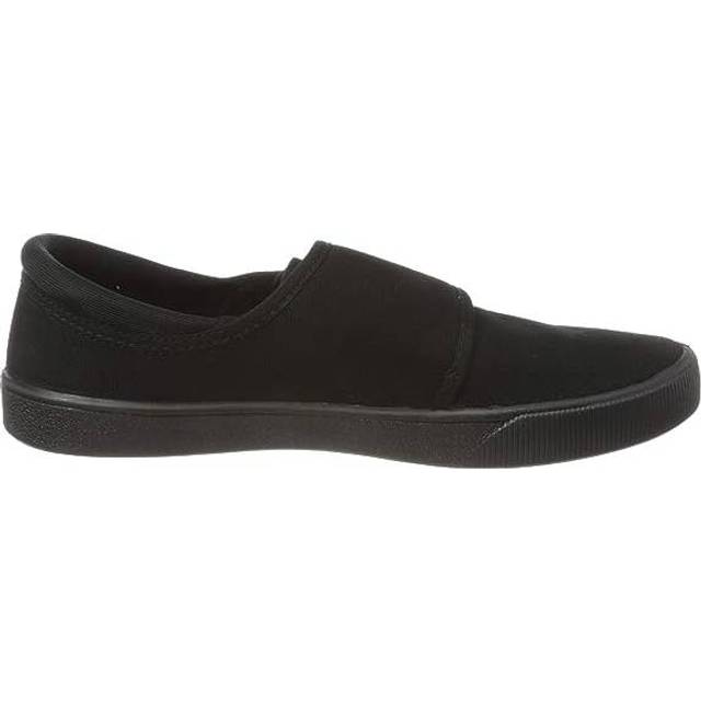 Clarks Kids Hopper Run Canvas Strap Plimsoll - Black, Black, Size 12.5 Younger