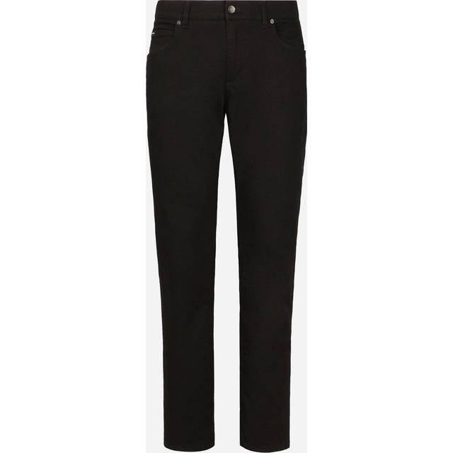Dolce & Gabbana-5-Pocket Jeans Nero-Uomo - Black - 54IT