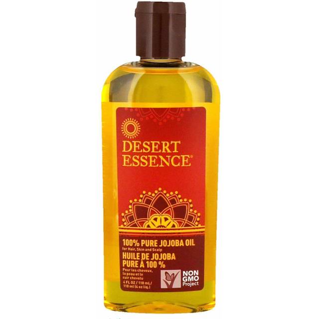 Desert Essence, 100% Pure Jojoba Oil, For Hair, Skin, and Scalp, 4 fl oz (118 ml)
