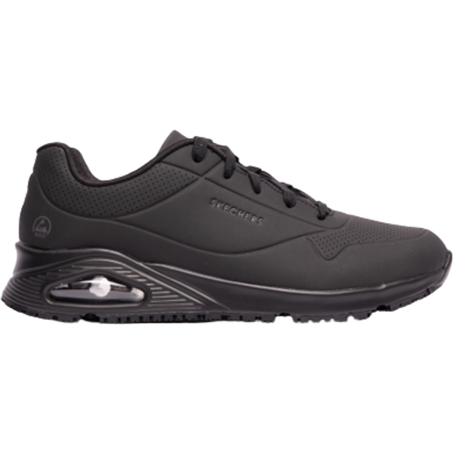 Skechers Work Uno SR Women's Black Wedge Trainers Shoes - UK 7