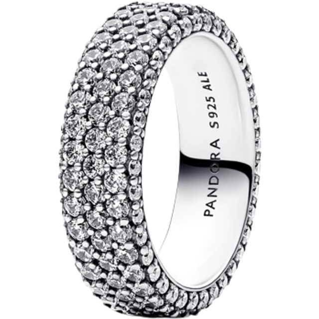 Pandora  Rings Pavé Triple Row Ring 192634C01