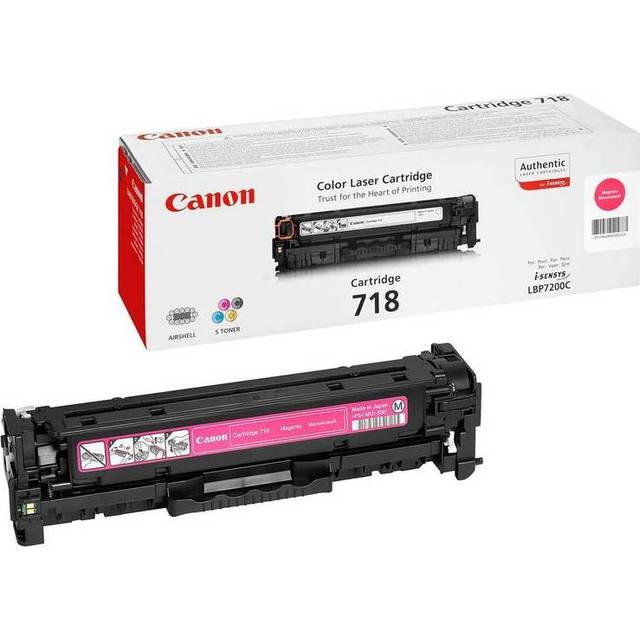Canon 718 Printer Ink Toner Cartridge 2660B002AA, Magenta