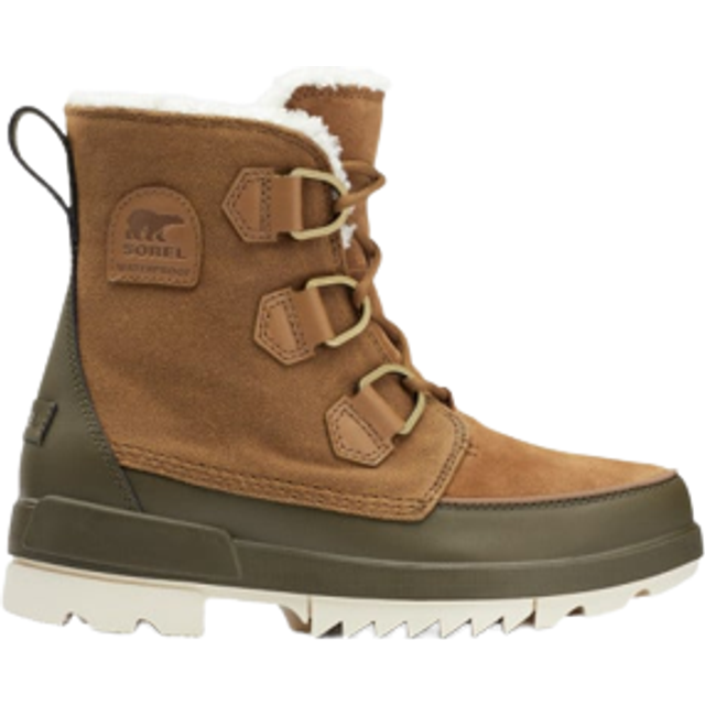 SOREL Torino II Parc Shearling Velvet Tan Olive Green Waterproof Boots