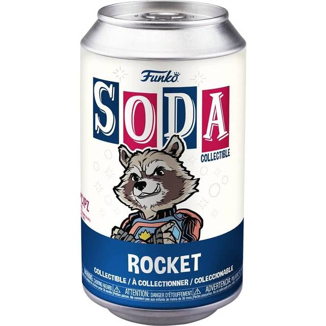 Funko Vinyl SODA: Marvel 3- Raket Tvättbjörn - 1/6 Odds för sällsynt Chase Variant - Samlarobjektsvinylfigur - Presentidé - Officiella varor - Leksaker för barn och vuxna