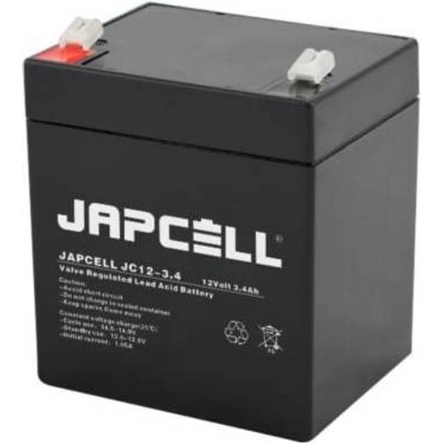 Japcell blybatteri JC12-3.4 AGM, 12V/3,4Ah